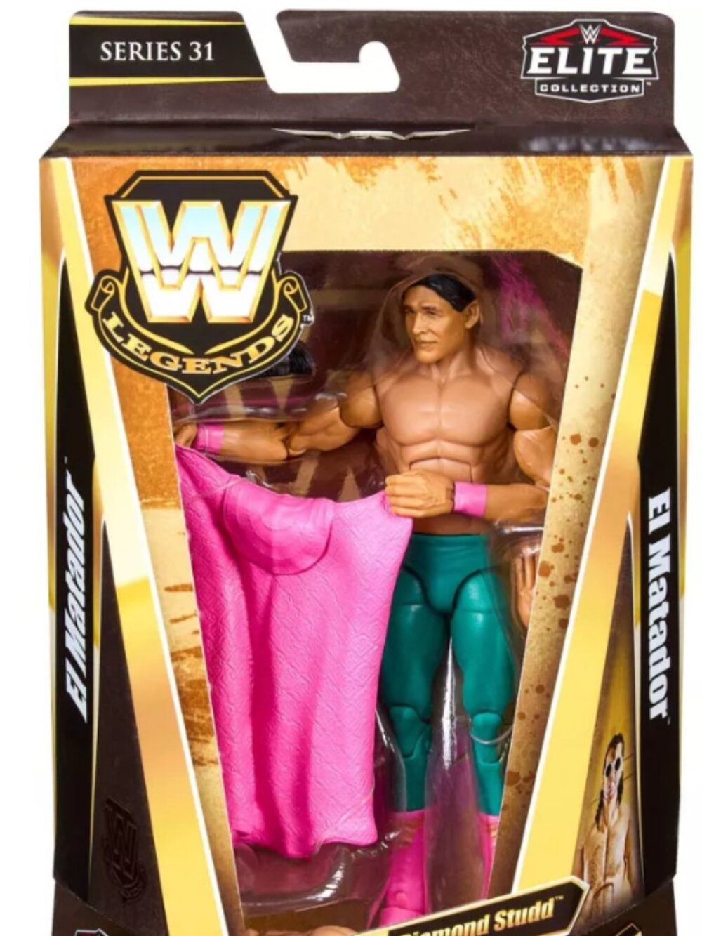 New in Box WWE Elite Legends Series 31 Diamond Studd El Matador Action Figure